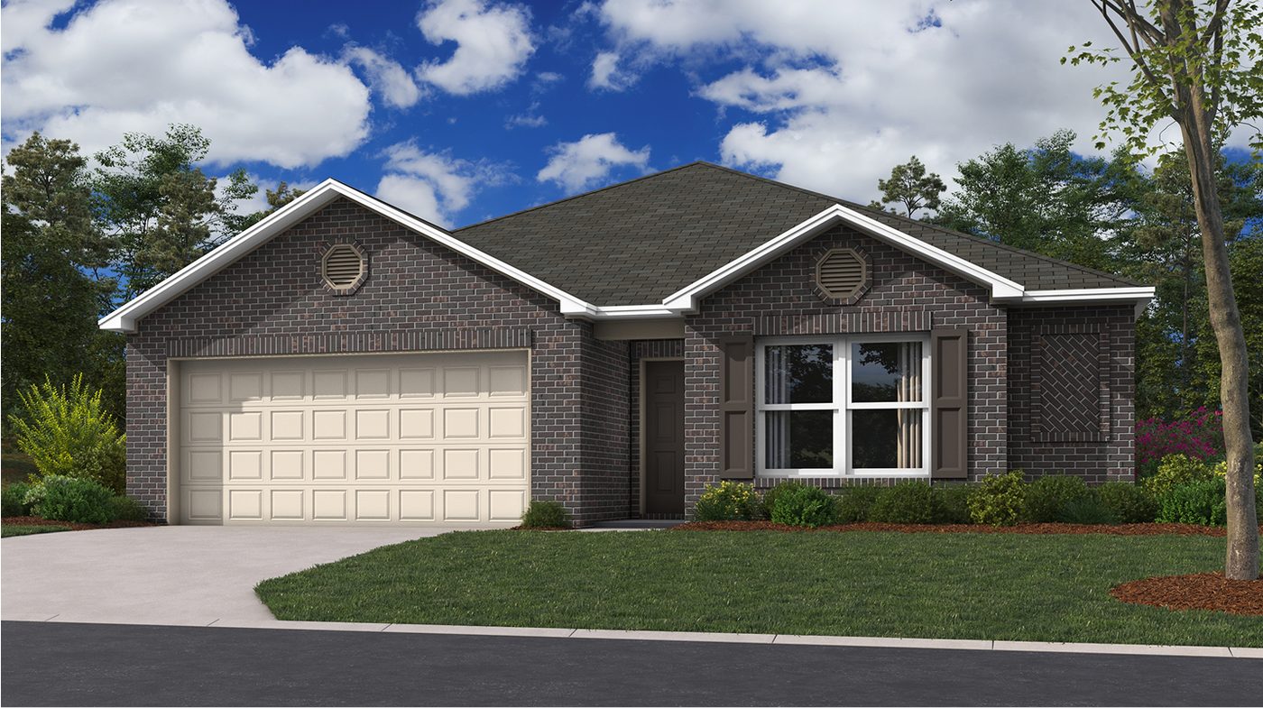 Lennar RC Magnolia plan exterior rendering
