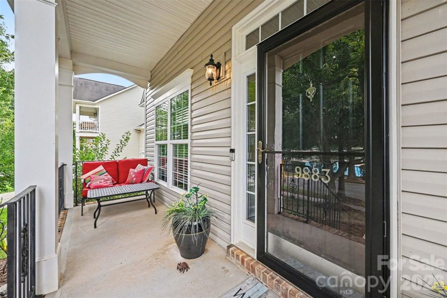 Screened back porch