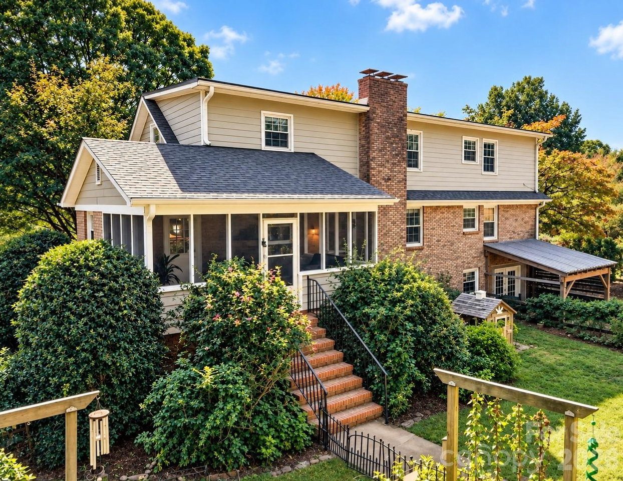 Exterior of 19916 Floral Lane with screened porch